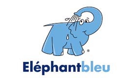 logo elephant bleu