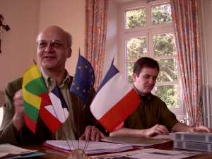 Alsace Lituanie - Philippe Edel Président et Christian Bohrer secrétaire