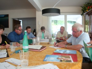 UIA Rosheim 15 juin 2012 Reunion comite dir M. Muller G. Kientz D. Mathern JP Balmer A. Clauss JM Ditner  