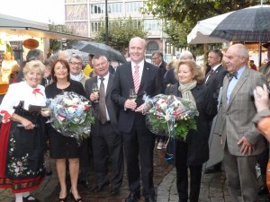 Francfort semaine Alsacienne, le 11 09 2013 Malou Elter, Marie-Reine Fischer, Chr. Walgenwitz, G. Steadel, Uwe Becker, S. Laszlo et André Fricker  